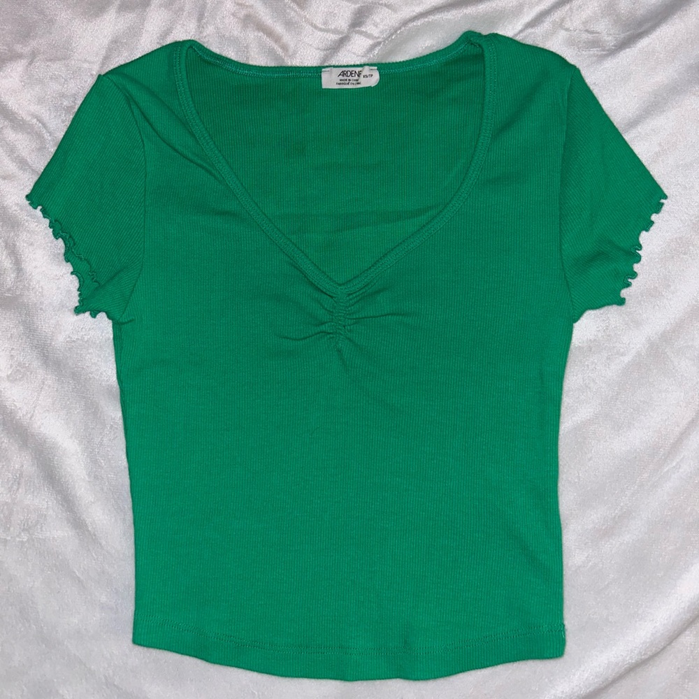 XS Ardene Lettuce Edge Baby Tee